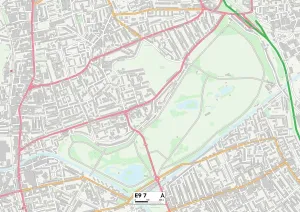 Hackney E9 7 Map