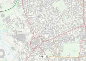 E - Londres E Imprime: Newham E15 1 Map