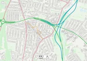 E - Londres E Imprime: Redbridge E18 1 Map