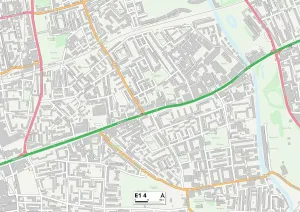 E - Londres E Imprime: Tower Hamlets E1 4 Map