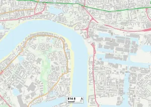 Tower Hamlets E14 8 Map