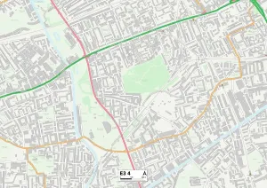 E - Londres E Imprime: Torre Hamlets E3 4 Mapa
