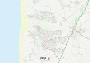 Cornwall EX23 8 Map