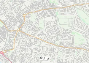 Exeter EX1 2 Map