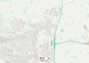 Exeter EX1 3 Map