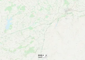 Impresión enmarcada : Exeter EX20 4 Map