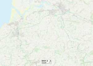 Impresión enmarcada : Exeter EX31 3 Map Impresión enmarcada : Exeter EX31 3 Map