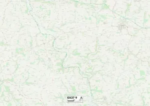 Impresión enmarcada : Exeter EX37 9 Map
