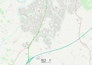 GL - Gloucester Imprime: Gloucester GL2 2 Map