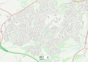 IP - Ipswich Imprime: Ipswich IP2 9 Map