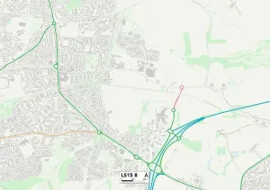 LS - Leeds Imprime: Leeds LS15 8 Map