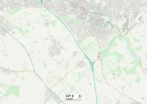 Luton LU1 4 Map