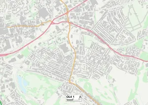 OL - Oldham Imprime: Oldham OL4 1 Map
