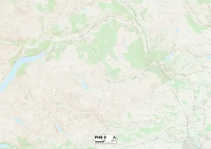 PH - Perth Imprime: Perth y Kinross PH8 0 Map