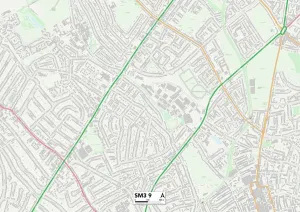 Sutton SM3 9 Map