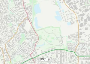 Sutton SM6 7 Map