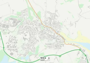Cornwall TR10 8 Map