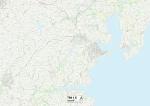 TR - Truro Imprime: Cornwall TR11 5 Map