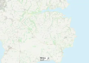 Cornwall TR12 6 Map