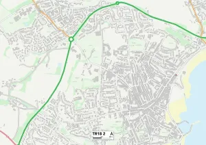 TR - Truro Imprime: Cornwall TR18 2 Map
