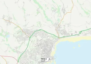 Cornwall TR18 3 Map