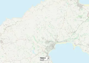 TR - Truro Imprime: Cornwall TR20 8 Map