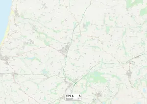 TR - Truro Imprime: Cornwall TR9 6 Map