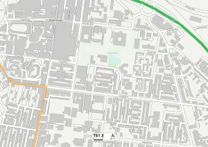TS - Middlesbrough Imprime: Middlesbrough TS1 2 Map