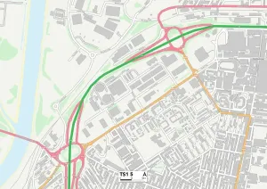 TS - Middlesbrough Imprime: Middlesbrough TS1 5 Map