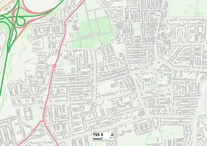 TS - Middlesbrough Imprime: Middlesbrough TS5 5 Map