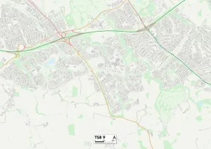 TS - Middlesbrough Imprime: Middlesbrough TS8 9 Map