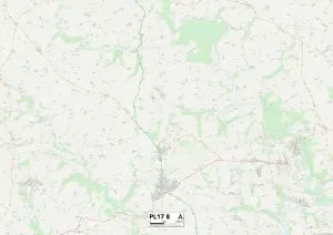 PL - Plymouth Imprime: Cornwall PL17 8 Map