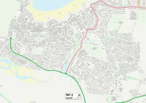 TR - Truro Imprime: Cornwall TR7 2 Map