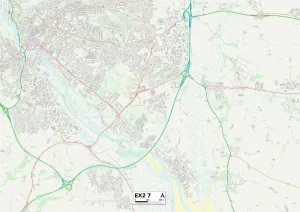EX - Exeter Imprime: Exeter EX2 7 Map