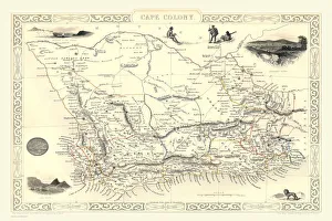 Historical Africa Maps Imprime: T045