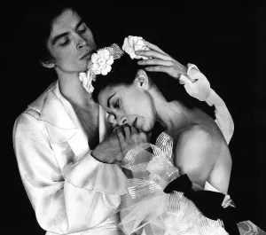 Londres Imprime: Dame Margot Fonteyn bailando ballet con Rudolf Nureyev.