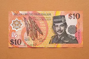 Brunei 10 Billete de Diez Ringgit (Dólar)