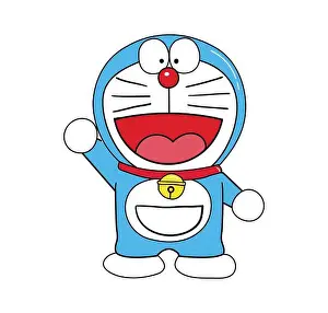 Ilustración vectorial de Doraemon atractivo.