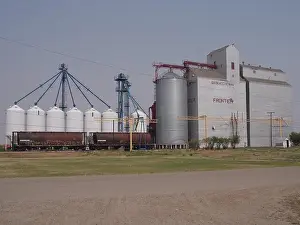 Granero de granos, Frontier, Saskatchewan, Canadá, Triángulo Palliser, Brian Martin RMSF.