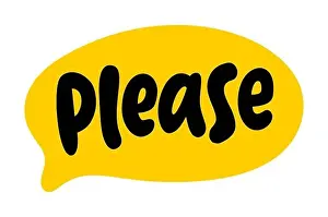 BUBBLE DE HABLA POR FAVOR. Texto por favor.