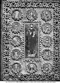 Byzantine Art Style Imprime: Byzantine binding of an ancient codex, kept in the Marciana National Library in Venice