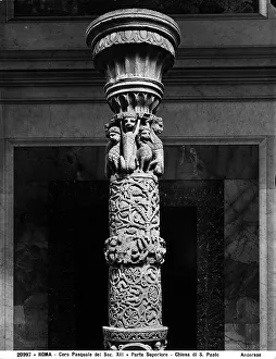 Christian Iconography Symbols Imprime: Candelabrum for the Easter candle