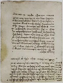 Leonardo Da Vinci Manuscripts Imprime: Considerations on balancing weights