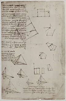 High Renaissance Period Imprime: Construction of solid geometric figures