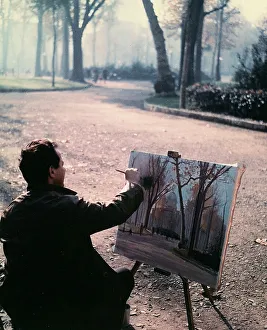 Male Artist Portrait Imprime: The painter