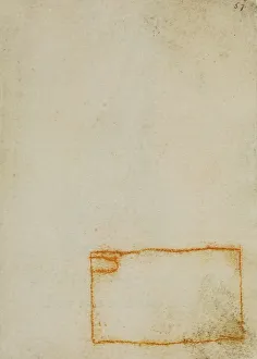 High Renaissance Drawing Techniques Imprime: A rectangle, drawing from the Codex Forster III