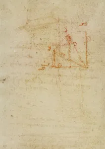 London Museum Artworks Imprime: Study of angles, drawing from the Codex Forster III