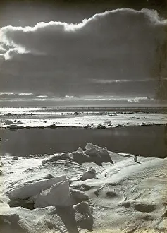 Polar Circle Landscape Imprime: Sunset on the pack