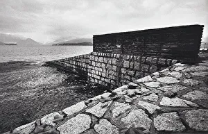 Natural Coastal Scenery Imprime: View of the beach with wall