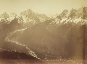 Natural Geological Formations Imprime: View of a mountain-scape